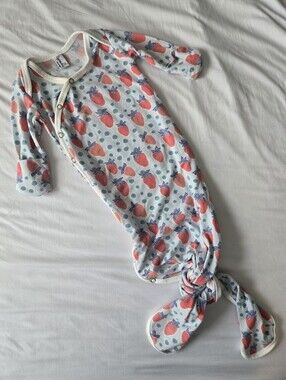 Copper Pearl Newborn Strawberry Knotted Gown
